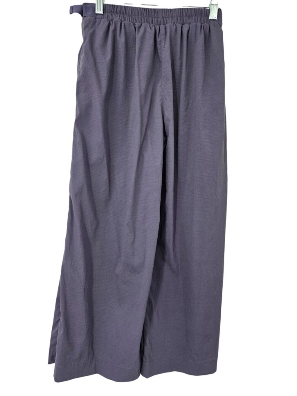 Athleta Girl Trekkie Trail Crop Pants Purple Kids Size L Wide Leg Activewear - Picture 3 of 13